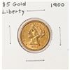 Image 1 : 1900 $5 Liberty Head Half Eagle Gold Coin