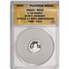 Image 1 : 2014 Proof 1/10 oz Platinum JFK Apollo 11 Anniversary Medal ANACS MS68