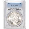1891 $1 Morgan Silver Dollar Coin PCGS MS63