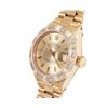 Image 3 : Rolex Ladies 18K Yellow Gold Diamond President Wristwatch With Rolex Box