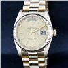Rolex Men's 18K Yellow Gold Champagne Diamond Day Date President Wristwatch