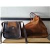 Image 2 : Brown Leather Saddle Bag & Large leather hand bag