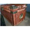 Image 2 : Woven wicket chest with brass accents