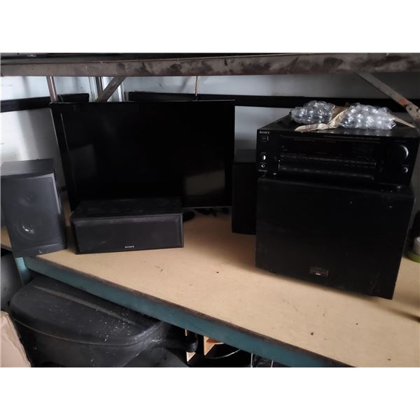 Sony Receiver STR-D711, D-Box Sub, Surround Speakers & LG 32" TV