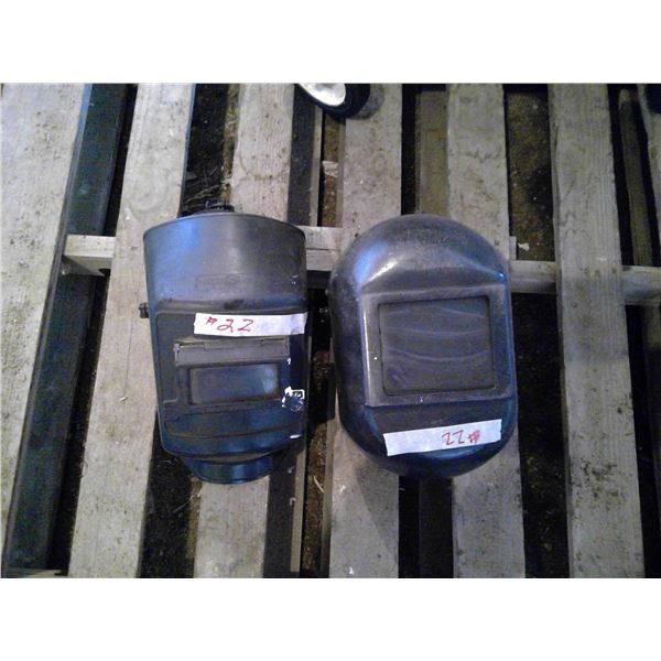 2 welding helmets