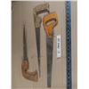 Image 1 : set of three wood saws