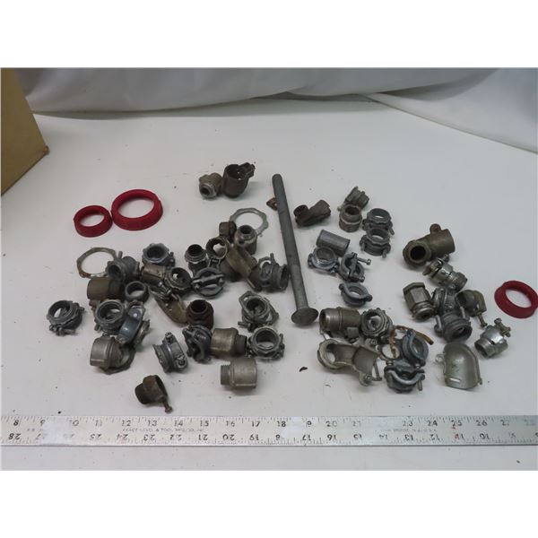 numerous electrical fittings