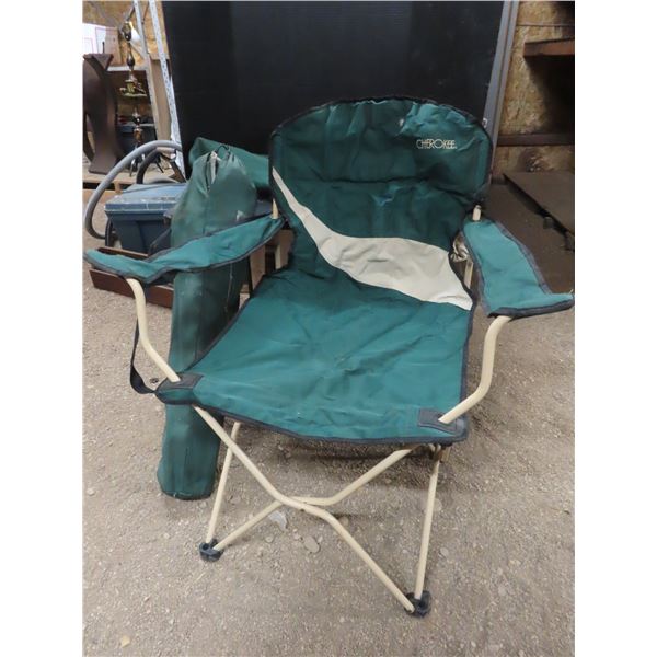 pair of camping chairs