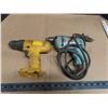 Image 1 : Black and decker drill and Dewalt cordless no battery