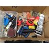 Image 6 : box with hand saw , hammer , tapes , Allen keys , stud finder