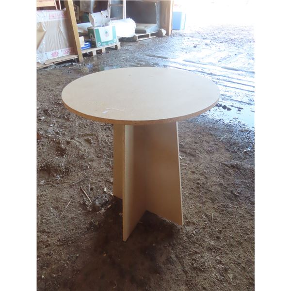26  tall end table unfinished