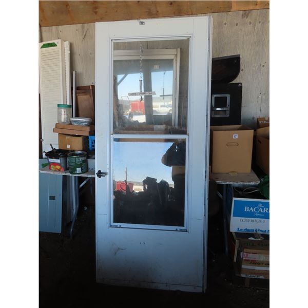 31.5" x 76.25" storm door