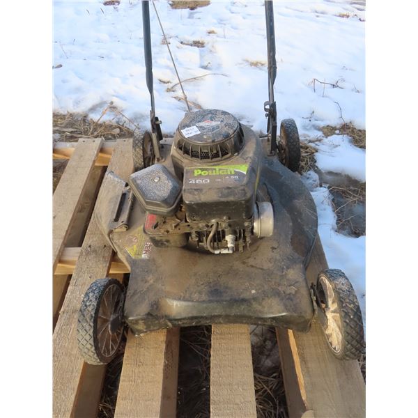 Poulan lawn mower runs good