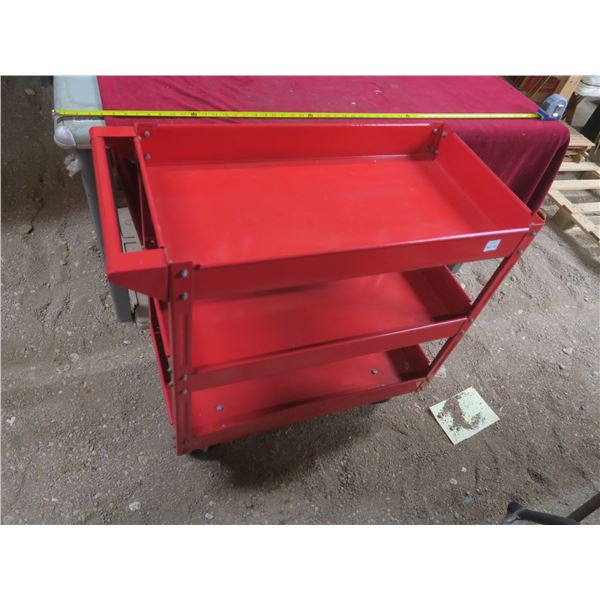 steel shop cart - 16"x33"x32"H
