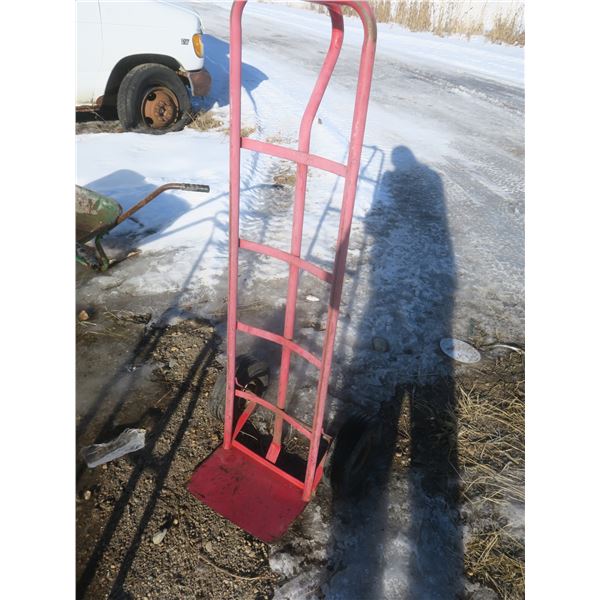 red furniture wheel dolly