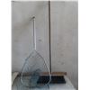Image 1 : fishing net and shop broom