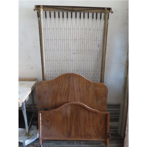 antique bed frame