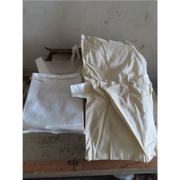 box of fabric storage bags