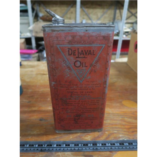 1 gallon Delaval oil tin