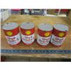 Image 3 : 4 Shell Rotella S 1 litre oil cans/tins