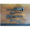 Image 1 : 3 antique pipe wrenches and wrench - 1 marked Ford