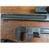 Image 3 : 3 antique pipe wrenches and wrench - 1 marked Ford