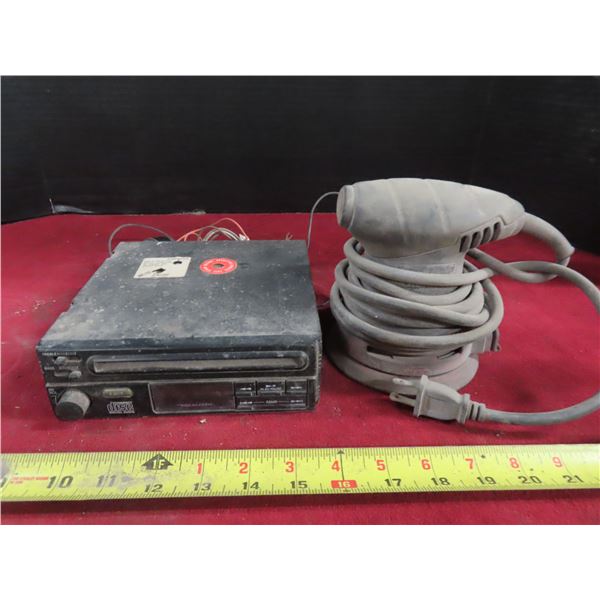 realistic CD deck , and Mastercraft palm sander