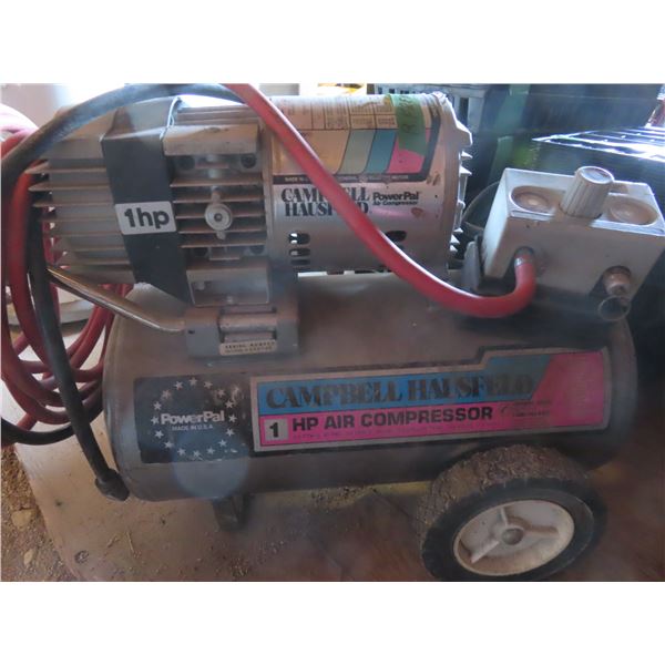 Campbell Hausfeld 1HP air compressor with hose