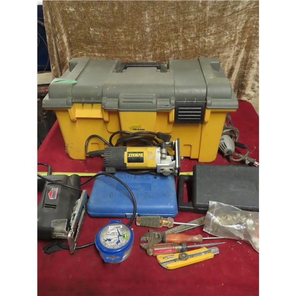 tool box with large assortment of tools