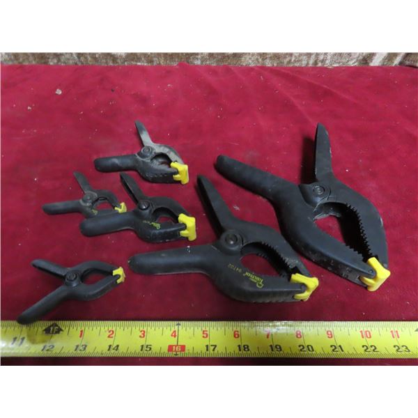 set of plastic clamps