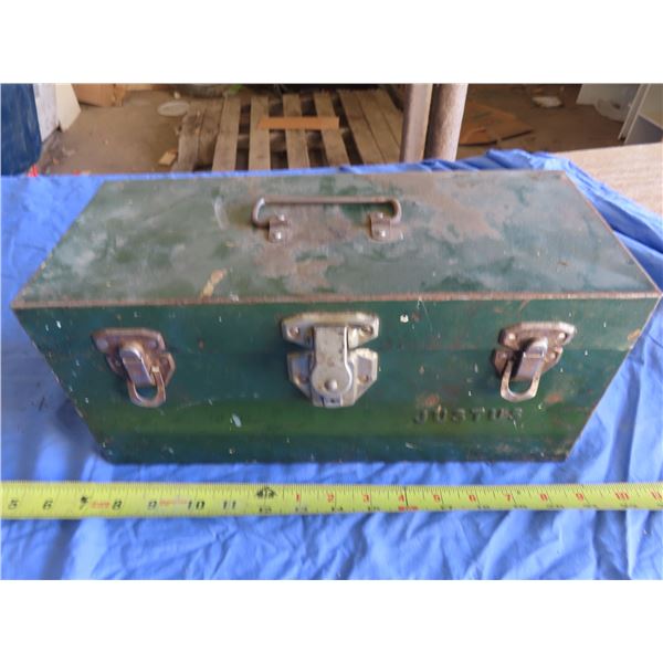 antique justus tool box