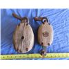 Image 4 : set of antique pulleys