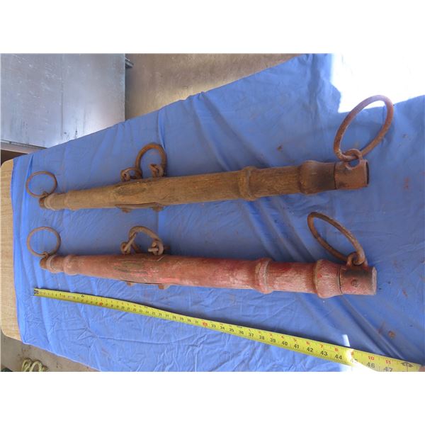 pair of two 3.5ft horse yolks