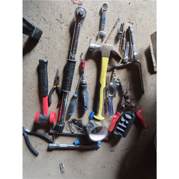 bag of assorted tools