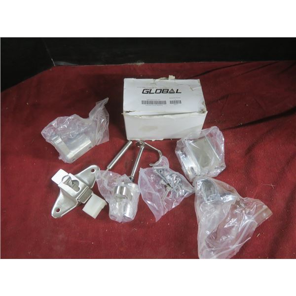 commercial toilet compartment hardware kit (global)