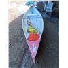 Image 2 : canoe with paddles and life jackets , no leaks sun faded but good condition