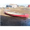 Image 6 : canoe with paddles and life jackets , no leaks sun faded but good condition