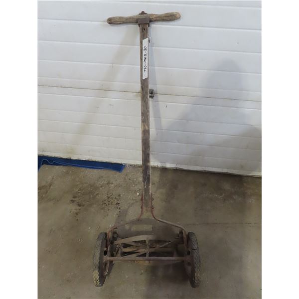 antique lawn mower