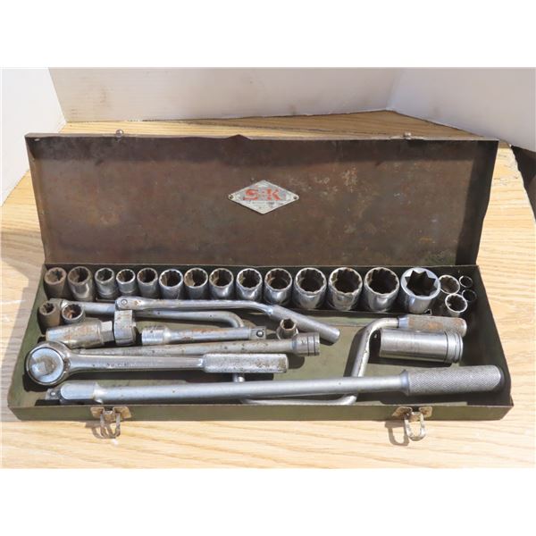 large specialty socket set with multiple attachments