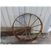 Image 1 : antique 30" steel wheel
