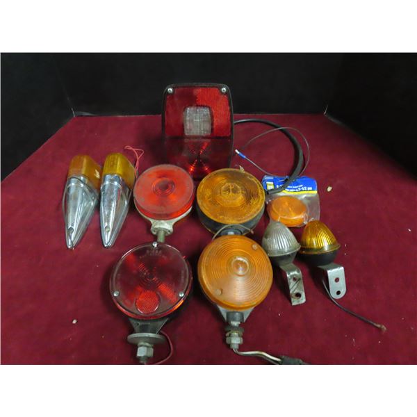 box of amber lights , turn signal lamps , brake lamps