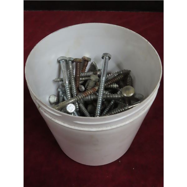 can of assorted lag screws