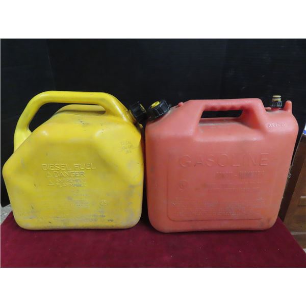 two 20L jerry cans
