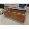Image 3 : 34 .5" wooden tool box with handle