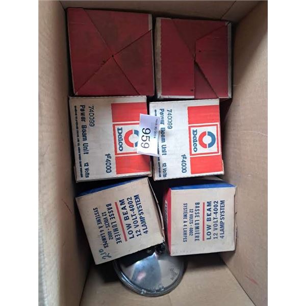 box of 12v light bulbs