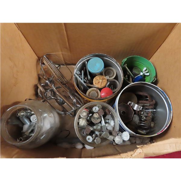 box of misc. hardware