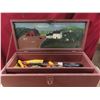 Image 2 : unique wooden tool box with misc. hand tools