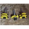 Image 3 : three specialty cabinet cutting bits tongue and groove router bits