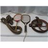 Image 1 : tennis racquets , well pulley ,rope pulley system
