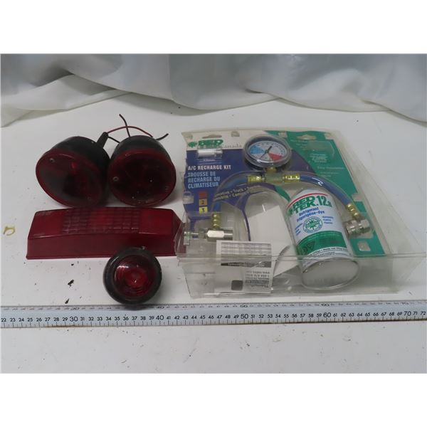 brake lights and Redtek A/C recharge kit